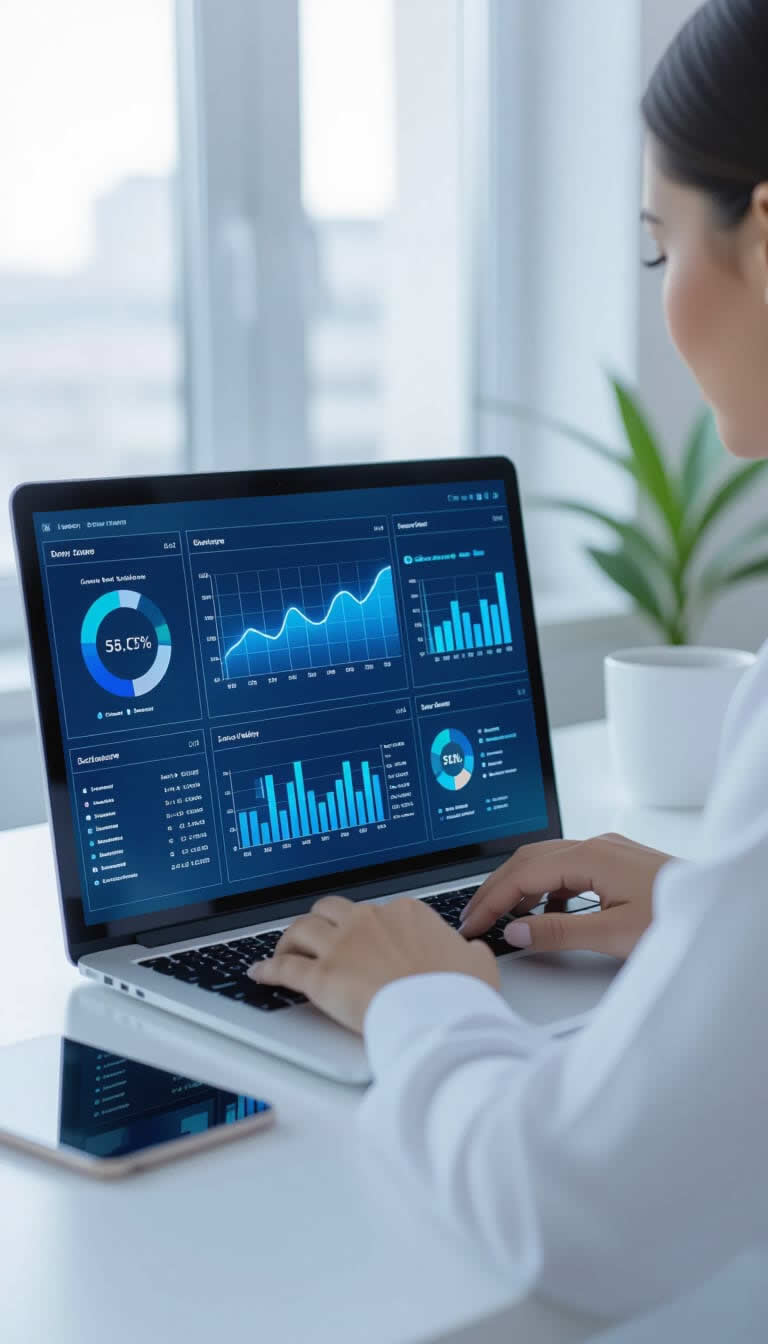 Professional dashboard and website preview