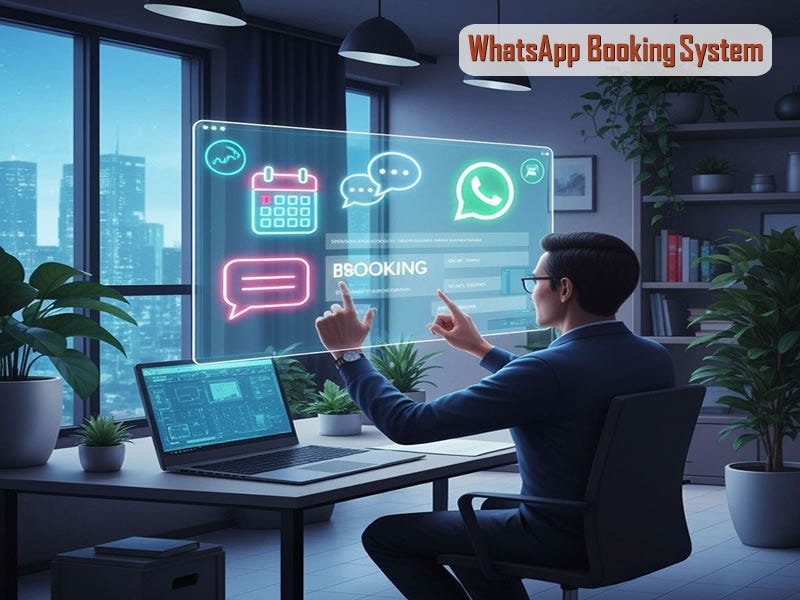 WhatsApp booking system for custom websites